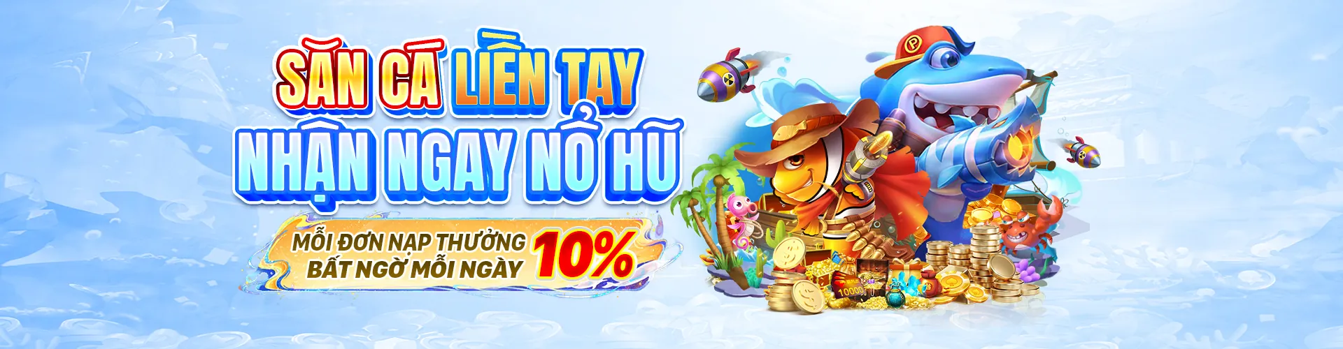 Thế giới bắn cá shbet1 win với cá vàng và kho báu